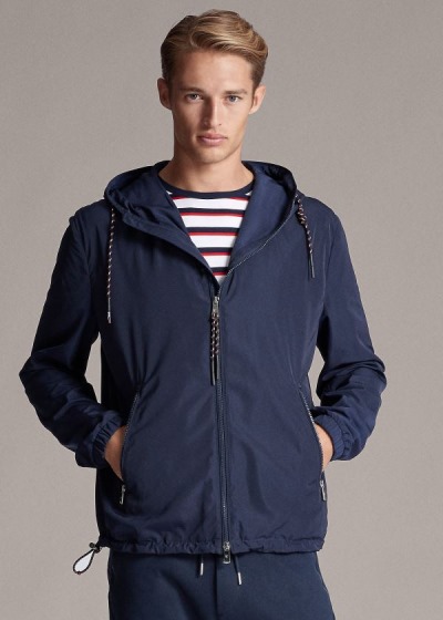 Chaquetas Ralph Lauren Hombre Azul Marino - Widmore RLX Hooded - FGBQC9023